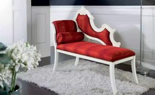 Roter chaiselongue klassische - chaiselongue,