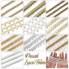 Perlen Spitze Kantenborte Band