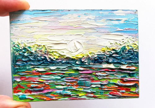Abstrakt landschaft original - abstrakt,