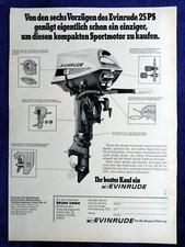 Evinrude Außenborder, Außenbordmotor,  50 PS, originale Werbung aus 1971