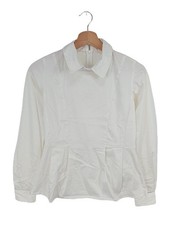 RENA MARX Hemd-Bluse Damen Bluse Gr. DE 34 wollweiß Casual-Look