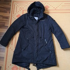 Khujo Damen Winterjacke Gr. XXL 42 44 Parka Jacke Mantel Schwarz Kapuze