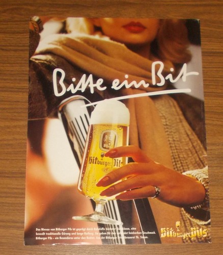Seltene werbung bitburger pils - werbung,