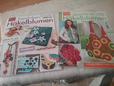 Häkelanleitungen, HÄKELBLUMEN, HB1, 2 Stück