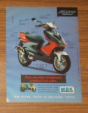 Seltene Werbung MBK NITRO Liquicooled 50ccm Roller Motorroller 1997