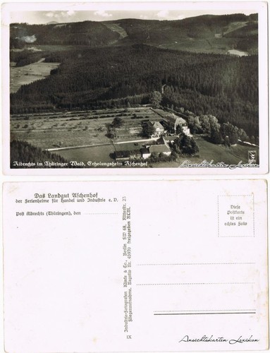 Ansichtskarte albrechts suhl - ansichtskarte, albrechts-suhl