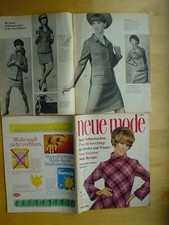 Neue Mode 67/09 w/Burda Nachtwäsche Herst+Winter Kostüm Stricken Handarbeit 60er