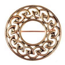 Kletische Plaid Brosche Mittelalter Fibel Knoten Large celtic knot Plaid Brooch