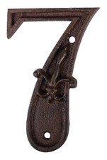 Gusseiserne Hausnummer "7"