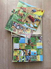 Holzspielzeug Würfel Puzzle 20 Holzwürfel Eichhorn