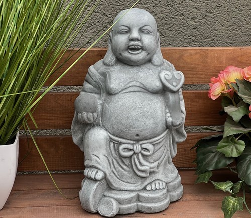 Steinfigur dicker shaolin - steinfigur,