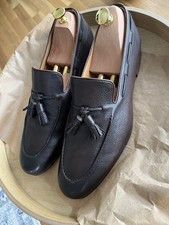 Berwick Tassel Loafer Herren 43,5, genarbtes Echtleder 