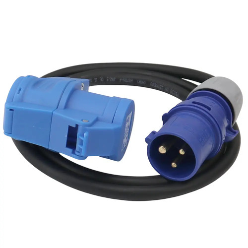 Camping adapterkabel blau - camping, cee