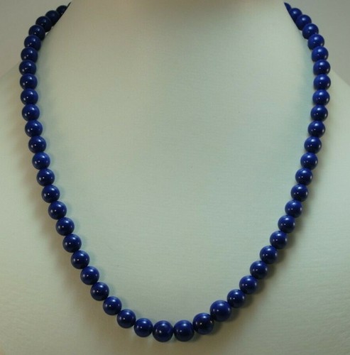 Lapis halskette mit glatt - halskette,