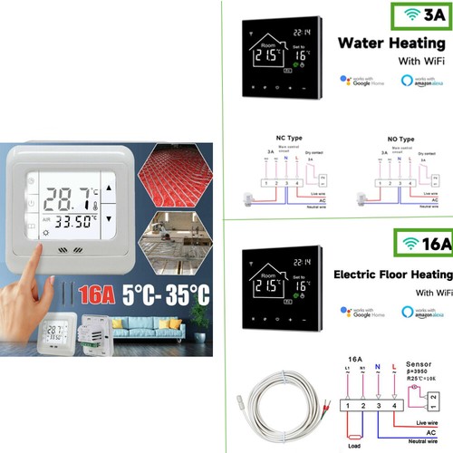 Lcd raumthermostat digital - lcd,