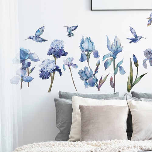 Blumen wandsticker vogel und - blumen,