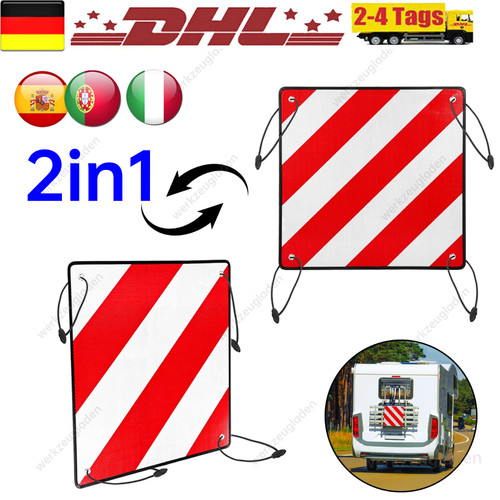 2in1 warntafel reflektierendes - 2in1,