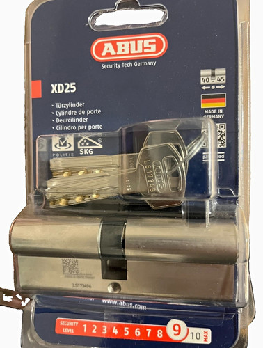 Abus xd25 türzylinder - türzylinder, 40/45