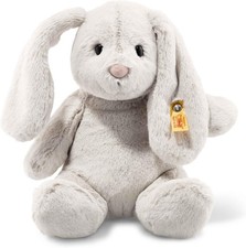Steiff Hoppie Hase 28 cm hellgrau – Kuscheltier mit Schlappohren NEU
