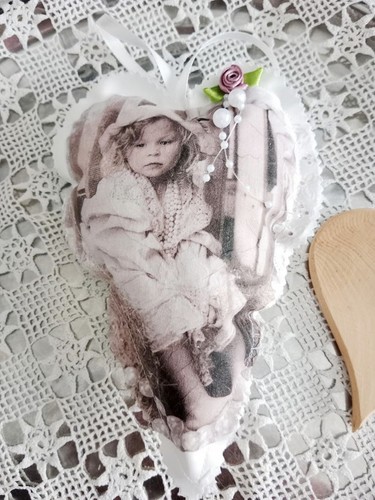 Deko stoffherz 20cm - deko,