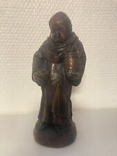 Alter Mönch aus Wachs, Wachsfigur, ca. 17cm hoch