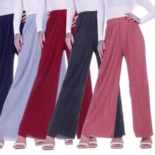 Damen palazzo hose weites bein - weites,