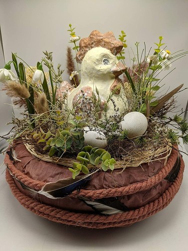 Ostergesteck frühlingsgesteck - ostergesteck,
