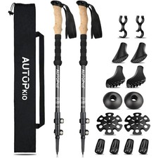 Nordic Walking Stöcke, Wanderschuhe, Trekkingstöcke, Aluminium, Teleskop, ver...