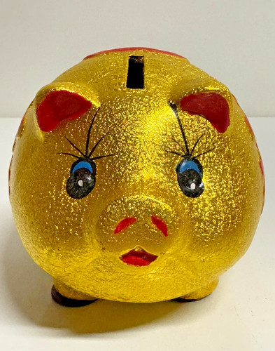 Sparschwein goldene spardose - goldene,