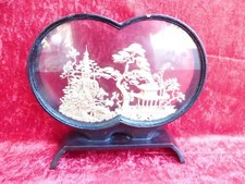 schöner, alter Schaukasten__feine Korkschnitzerei__China__ !