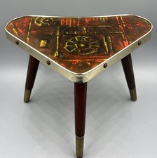 Vintage Nierentisch Rot Gelb