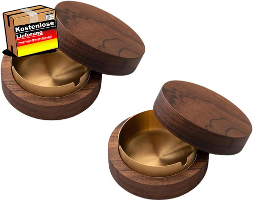 Winddichter holz aschenbecher - winddichter, holz-aschenbecher