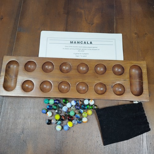Mancala oware handgeschnitztes - mancala,