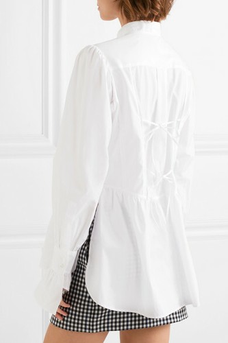 Alexa chung popeline bluse - alexa,