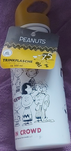 Peanuts trinkflasche edelstahl - peanuts,