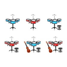 Simulations Schlagzeug Sets, Jazz Schlagzeug Musikspielzeug, Instrumentenset