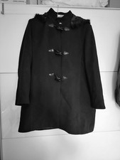 Schwarzer Mantel Größe.46