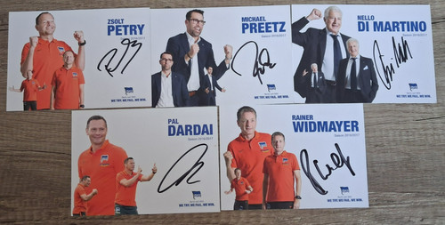 Hertha bsc autogrammkarten - hertha,