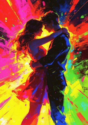 Liebe sehnsucht poster bunt - sehnsucht,