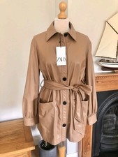 Lederjacke Jacke Fell Bluse Overshirt Gürtel Übergangsjacke Hemd Blazer Cardigan