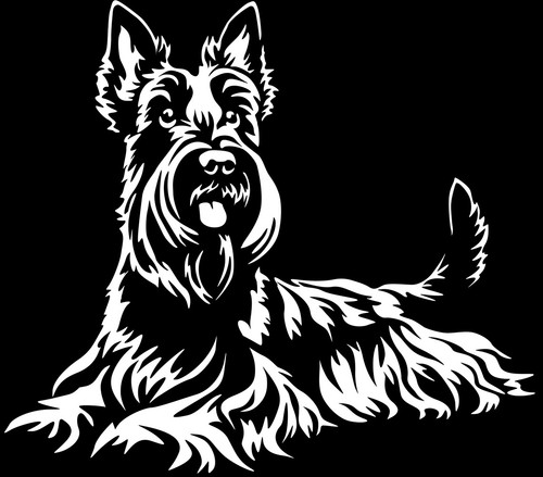 Scottish terrier aufkleber - scottish,