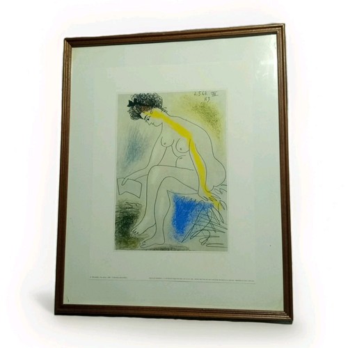 Picasso assis druck ricordi - nu,