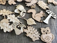 Herbst Mix 50 Streudeko Holz