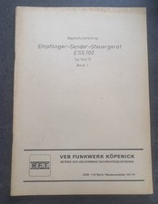 NVA  RFT ESS 100 REPARATURANLEITUNG  FUNKWERK KÖPENICK EKD 300,EKD 500 