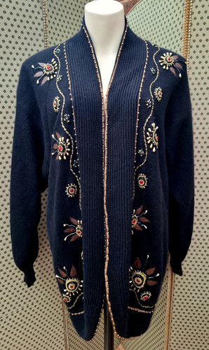 Vintage strickjacke mantel - strickjacke,