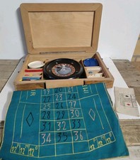 Vintage roulette spielset - roulette, •