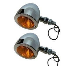 Motorrad Blinker groß Chrom