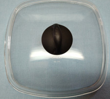 Glas Deckel für Pfanne viereckig Pyrex 28cm   U25