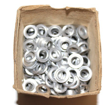 Alte Alu Ösen Planenösen ca. 100 Stück für Plane und Stoff original DDR