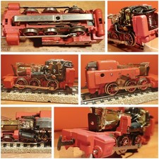 MÄRKLIN H0 3029: 3-achs. Dampflok-Fahrgestell kompl. mit Motor und Getriebe etc.